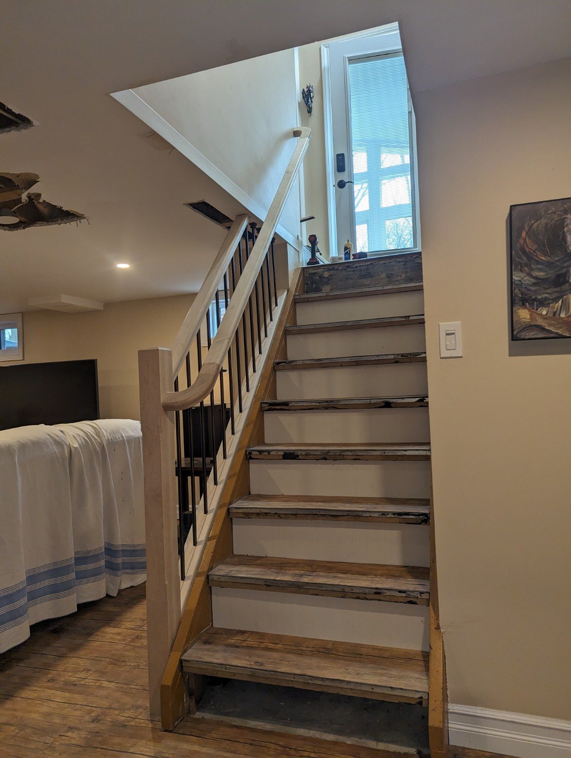 Stair and railing renovation